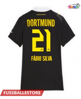 Günstige Borussia Dortmund Fabio Silva #21 Auswärtstrikot Damen 2026-27 Kurzarm